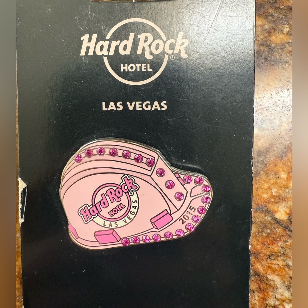 2015 Hard Rock Hotel LAS VEGAS Pink Construction HAT Cancer "MALENA" #86927 Pin